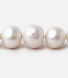 11.5x11.5-14.5x14mm White Rose' Baroque Freshwater Pearl Beads 16.5 inch 33 pcs (ONLINE ORDER ONLY)