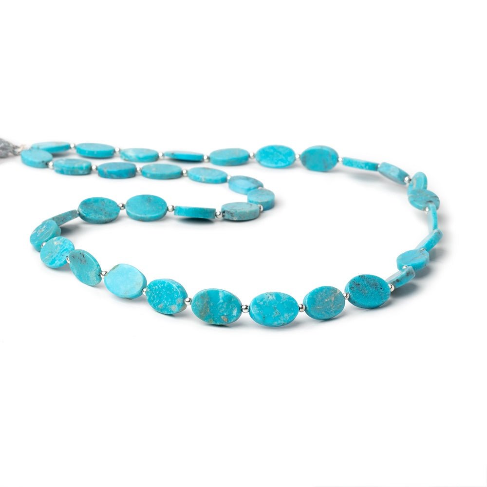 11.5x7.5-13x9mm Sleeping Beauty Turquoise Plain Ovals 20 inch 36 Beads AA (ONLINE ORDER ONLY)