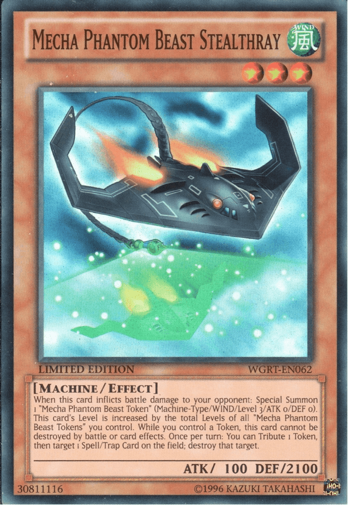 Mecha Phantom Beast Stealthray [WGRT-EN062] Super Rare (ONLINE ORDER ONLY)