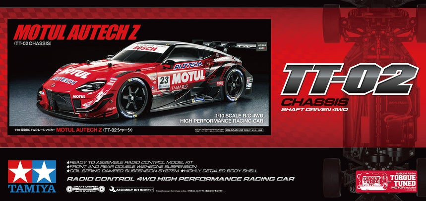 Tamiya 1/10 R/C Motul Autech Z 4WD Touring Car (TT-02) 58735-A (ONLINE ORDER ONLY)