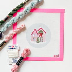Cotswold Co Designs - Christmas Houses Ornament Needlepoint Canvas 18 Mesh 4” (ONLINE ORDER ONLY)