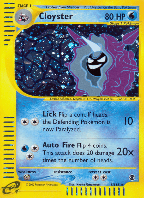 Cloyster (8/165) [Expedition: Base Set] (Online Only)