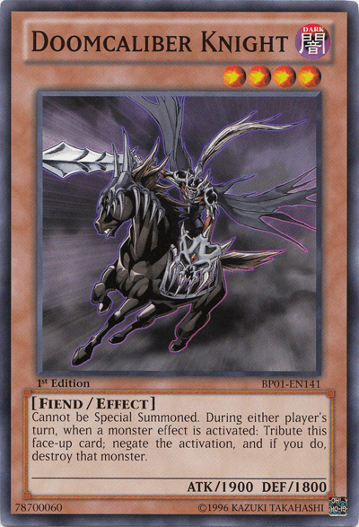 Doomcaliber Knight [BP01-EN141] Common (ONLINE ORDER ONLY)