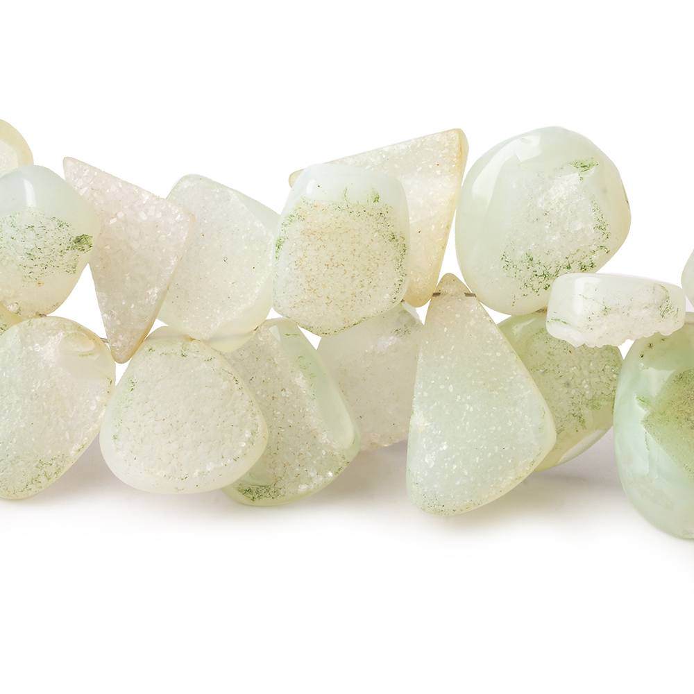 11x10-20x13mm Lemon Lime Drusy Freeform Beads 46 pieces (ONLINE ORDER ONLY)