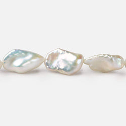 11x11-15x12mm Off White Keshi Freshwater Pearls 16 inch 22 pieces AAA (ONLINE ORDER ONLY)