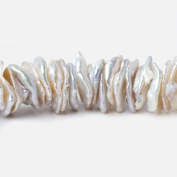 11x12-13x14mm Cream Center Drilled Keshi Freshwater Pearl 16 inch 156 pieces AAA (ONLINE ORDER ONLY)
