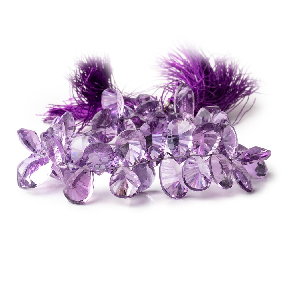 11x8-13x9mm Amethyst Pavilion Faceted Pear Beads 8 inch 54 pieces AAA (ONLINE ORDER ONLY)