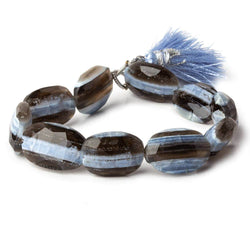 11x8-18x11mm Owyhee Natural Blue Opal faceted ovals 8 inch 10 beads (ONLINE ORDER ONLY)