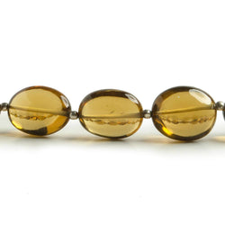 11x9-15x13mm Whiskey Quartz plain oval nuggets 15 inches 27 Beads (ONLINE ORDER ONLY)