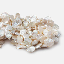 11x9-17x12mm Off White top drilled Keshi Freshwater Pearls AA 16 inch 40 pcs (ONLINE ORDER ONLY)