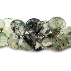 12-13mm Dendritic Prehnite Plain Heart Beads 7.5 inch 40 pieces (ONLINE ORDER ONLY)