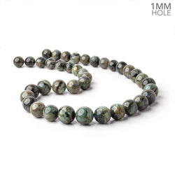 12-17mm Emerald Plain Round Beads 20 inch 39 pieces 1mm hole (ONLINE ORDER ONLY)