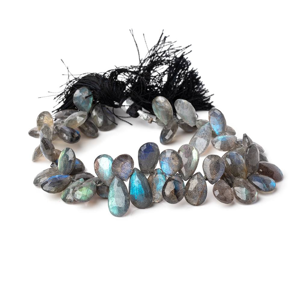 12-17mm Labradorite Faceted Pear Beads 9 inch 54 pieces (ONLINE ORDER ONLY)