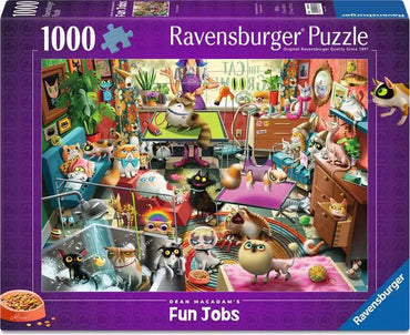 Ravensburger: Puzzle - Dean McAdam's Fun Jobs - The Cat Groomer (ONLINE ORDER ONLY)