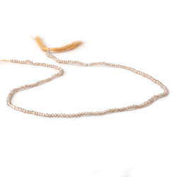 2mm Champagne Zircon Micro Faceted rondelle beads 13 inch 165 pieces (ONLINE ORDER ONLY)