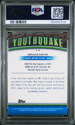 Graded 2024 Topps Chrome Drake Maye #Y2 Youthquake Pink Refractor Rookie RC Football Card PSA 10 Gem Mint (ONLINE ORDER ONLY)