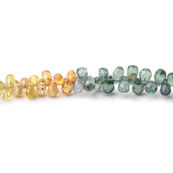 4x2.5-5x3mm Fancy Sapphire & Ruby Faceted Tear Drops 16 inch 272 beads AA (ONLINE ORDER ONLY)