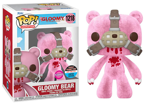 Gloomy Bear (Flocked, Bloody) 1218 - 2022 NYCC/ Toy Tokyo Exclusive (Online Order Only)