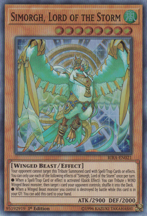Simorgh, Lord of the Storm [RIRA-EN021] Super Rare (ONLINE ORDER ONLY)