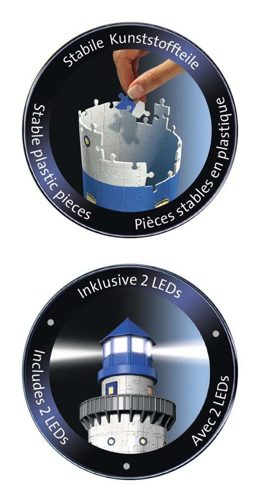 Puzzle: 3D Puzzle - Lighthouse Night Edition