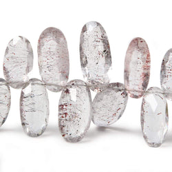 12.5x7.5-22x9.5mm Moss Amethyst Pavilion Faceted Ovals 4.5 inch 21 Beads (ONLINE ORDER ONLY)