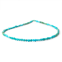 4mm Sleeping Beauty Turquoise Plain Coin beads 16 inch 108 pieces (ONLINE ORDER ONLY)