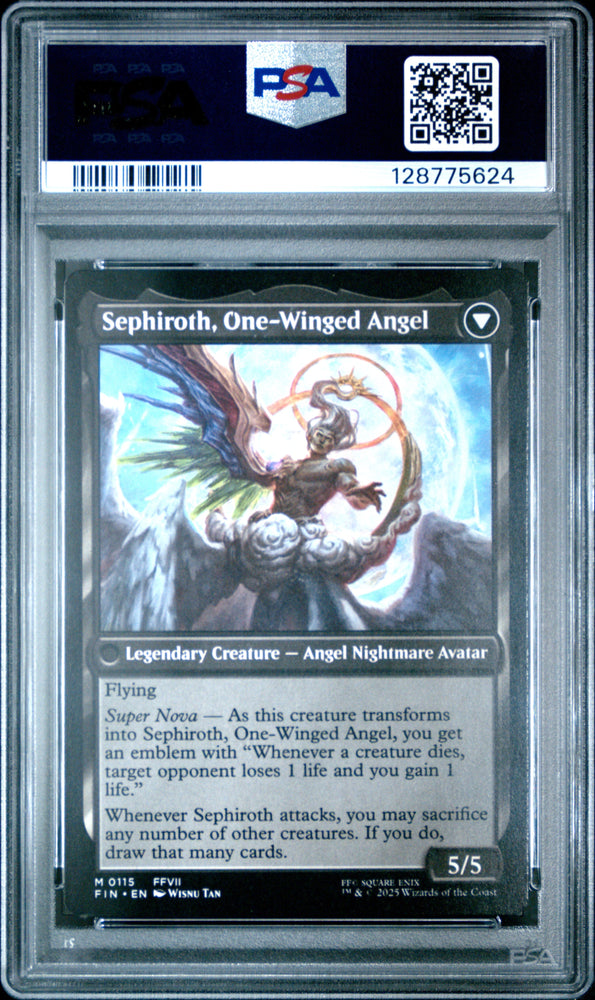 Graded 2025 Magic The Gathering Final Fantasy Sephiroth #0115 Card PSA 10 Gem Mint