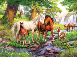 Puzzle: Horses by The Stream