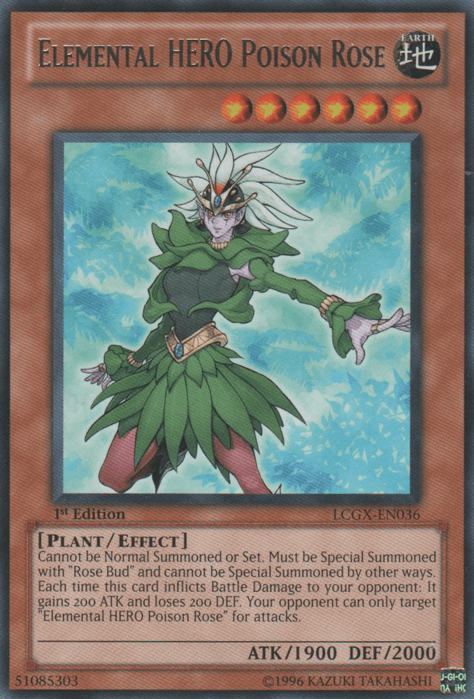 Elemental HERO Poison Rose [LCGX-EN036] Rare (ONLINE ORDER ONLY)