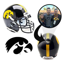 Iowa Hawkeyes College Football Collectible Mini Helmet - Picture Inside - FANZ Collectibles (Online Order Only) (ONLINE ORDER ONLY)