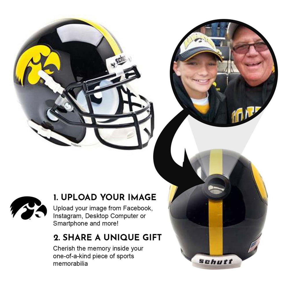 Iowa Hawkeyes College Football Collectible Mini Helmet - Picture Inside - FANZ Collectibles (Online Order Only) (ONLINE ORDER ONLY)