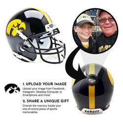 Iowa Hawkeyes College Football Collectible Mini Helmet - Picture Inside - FANZ Collectibles (Online Order Only) (ONLINE ORDER ONLY)