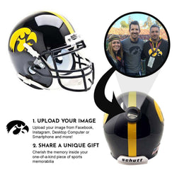 Iowa Hawkeyes College Football Collectible Mini Helmet - Picture Inside - FANZ Collectibles (Online Order Only) (ONLINE ORDER ONLY)