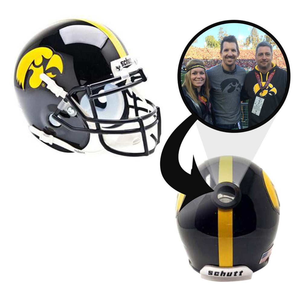 Iowa Hawkeyes College Football Collectible Mini Helmet - Picture Inside - FANZ Collectibles (Online Order Only) (ONLINE ORDER ONLY)