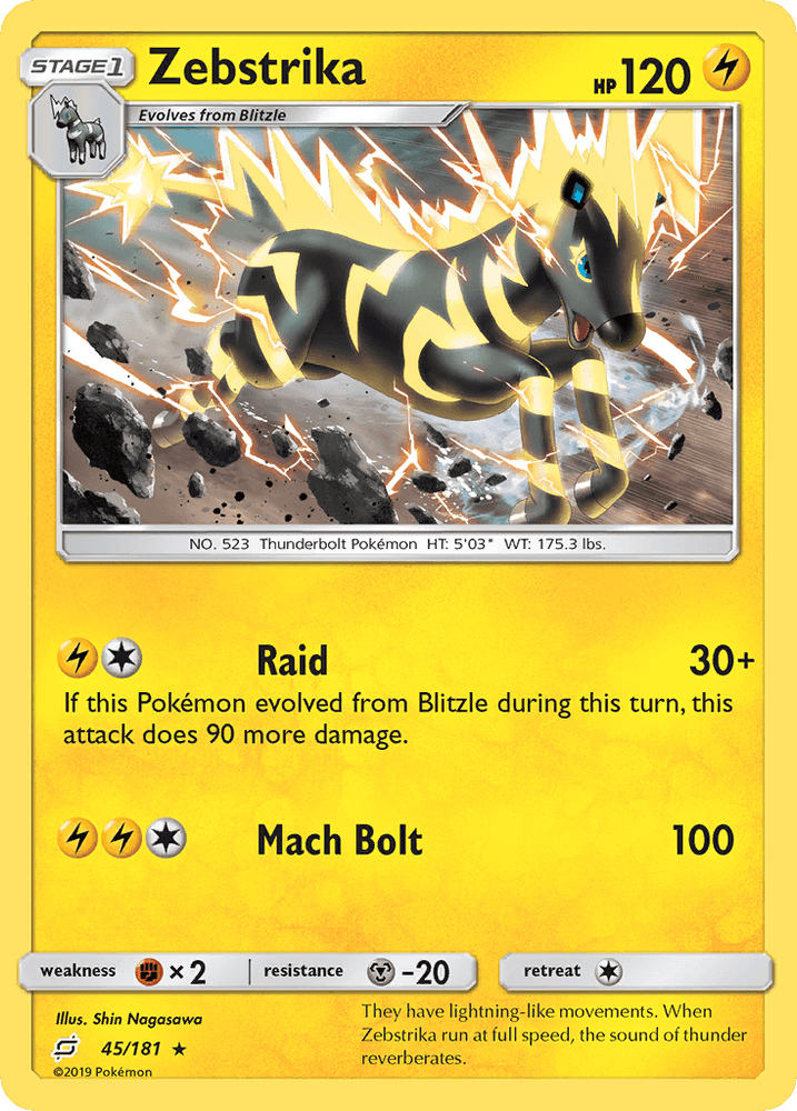 Zebstrika (45/181) [Sun & Moon: Team Up] (Online Only)