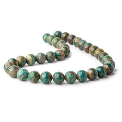 12mm Blue Peruvian Opal ( Opalina ) Plain Round Beads 16 inch 34 pieces AA (ONLINE ORDER ONLY)