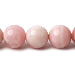 12mm Pink Peruvian Opal Plain Rounds 16 inch 35 beads A (ONLINE ORDER ONLY)