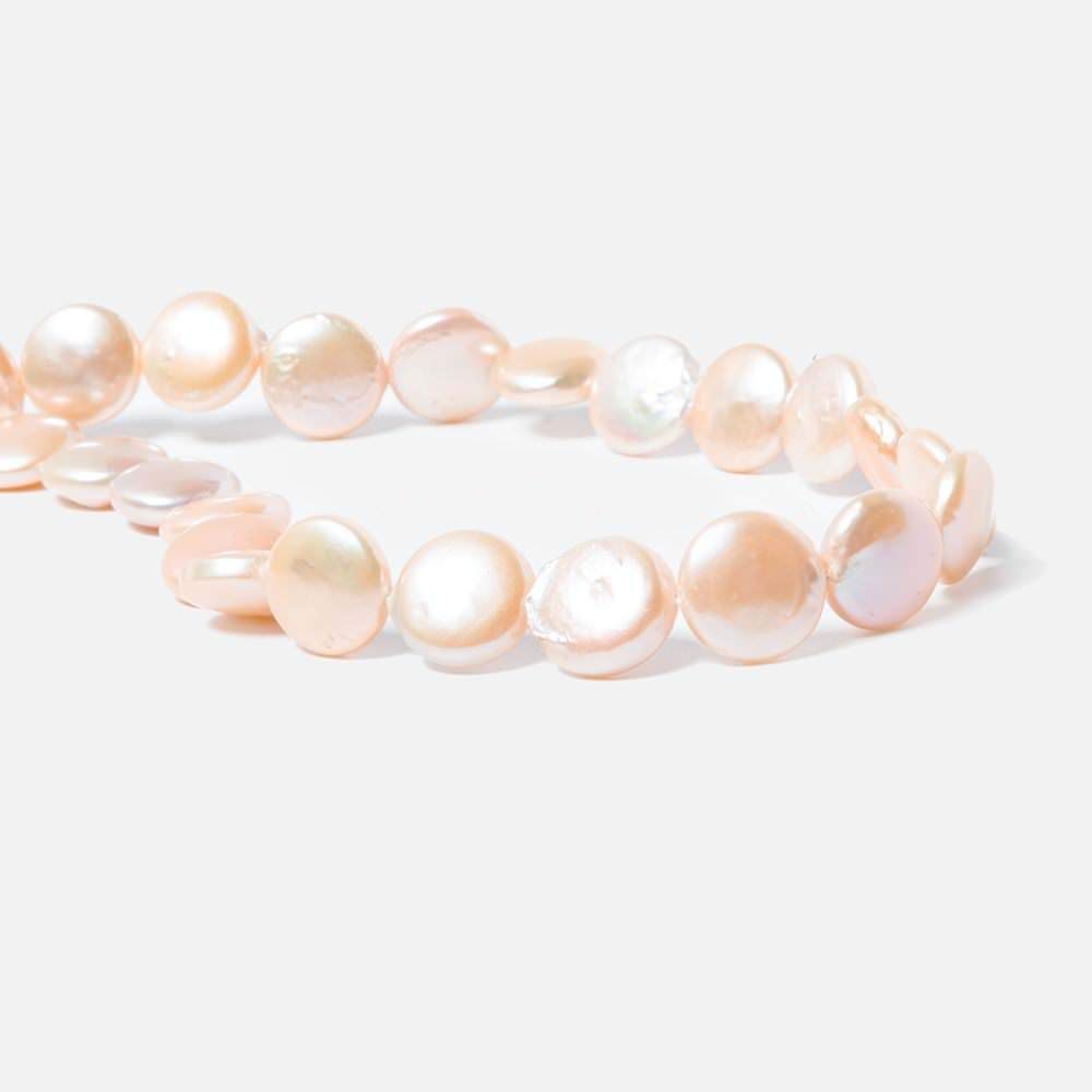 12mm Rose' Blush Coin Freshwater Pearls 16 inch 32 pieces (ONLINE ORDER ONLY)