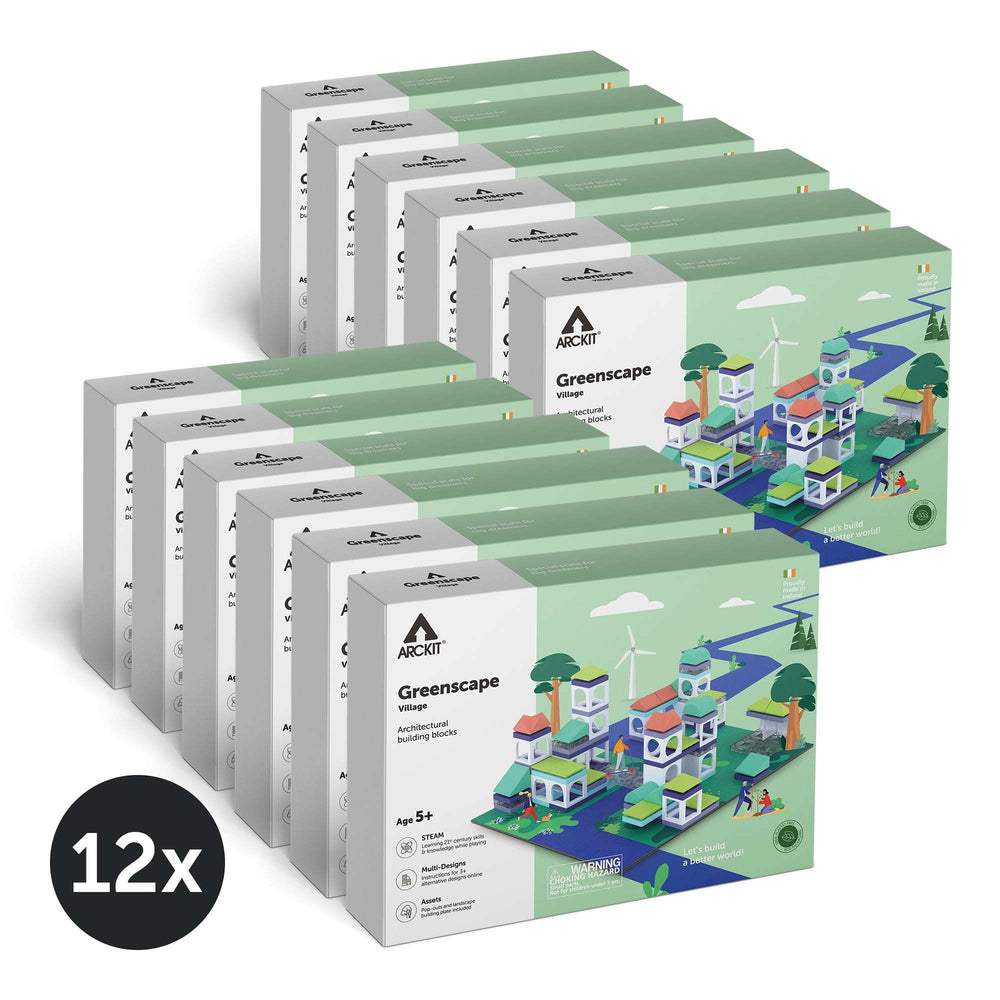 Bundle kit of 12 Arckit Greenscape Village Architectural Model Building Kits (ONLINE ORDER ONLY)