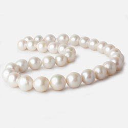 12x11-14.5x15mm Off White Near Round Freshwater Pearl 17 inch 33 pieces A (ONLINE ORDER ONLY)