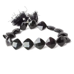 12x12mm - 14x14mm Rainbow Obsidian Straight Drilled Faceted Pillows 10 inch 16 beads (ONLINE ORDER ONLY)