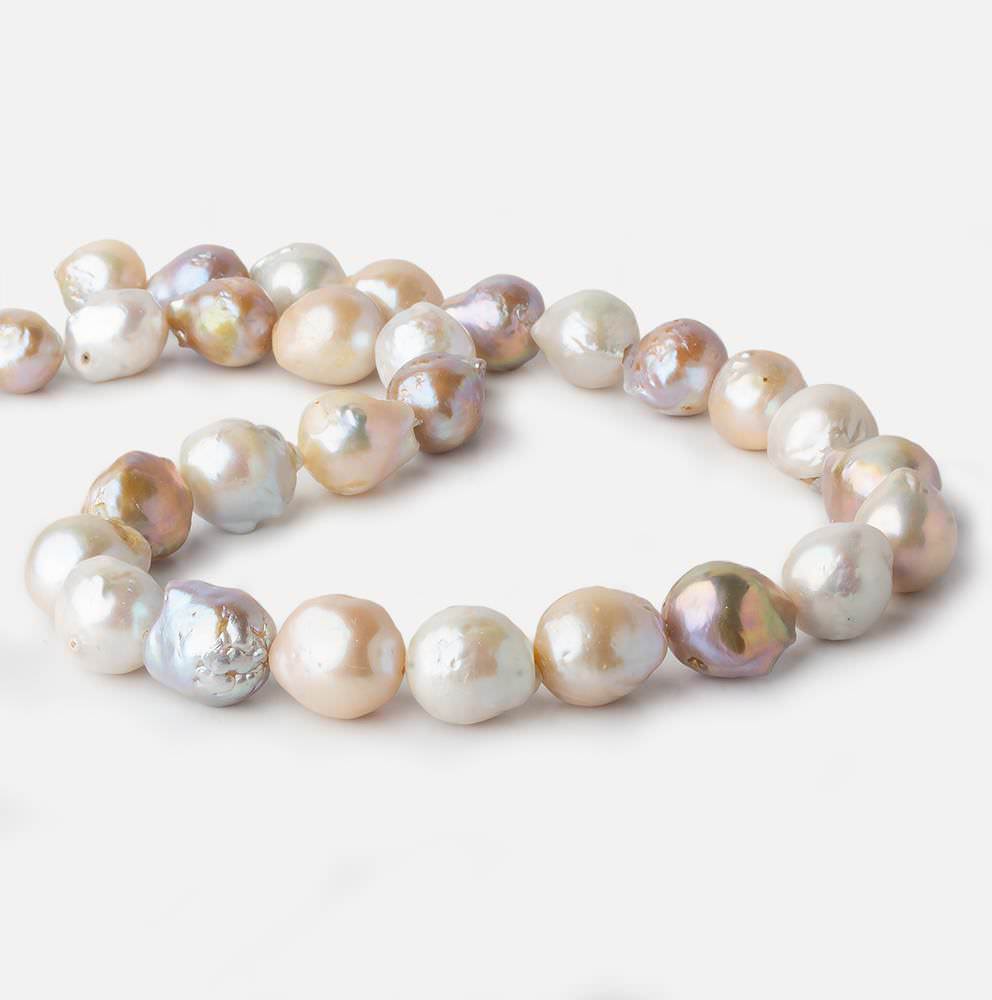 12x13-14x16mm Tri Color Ultra Baroque Freshwater Pearl 16 inch 28 pieces (ONLINE ORDER ONLY)