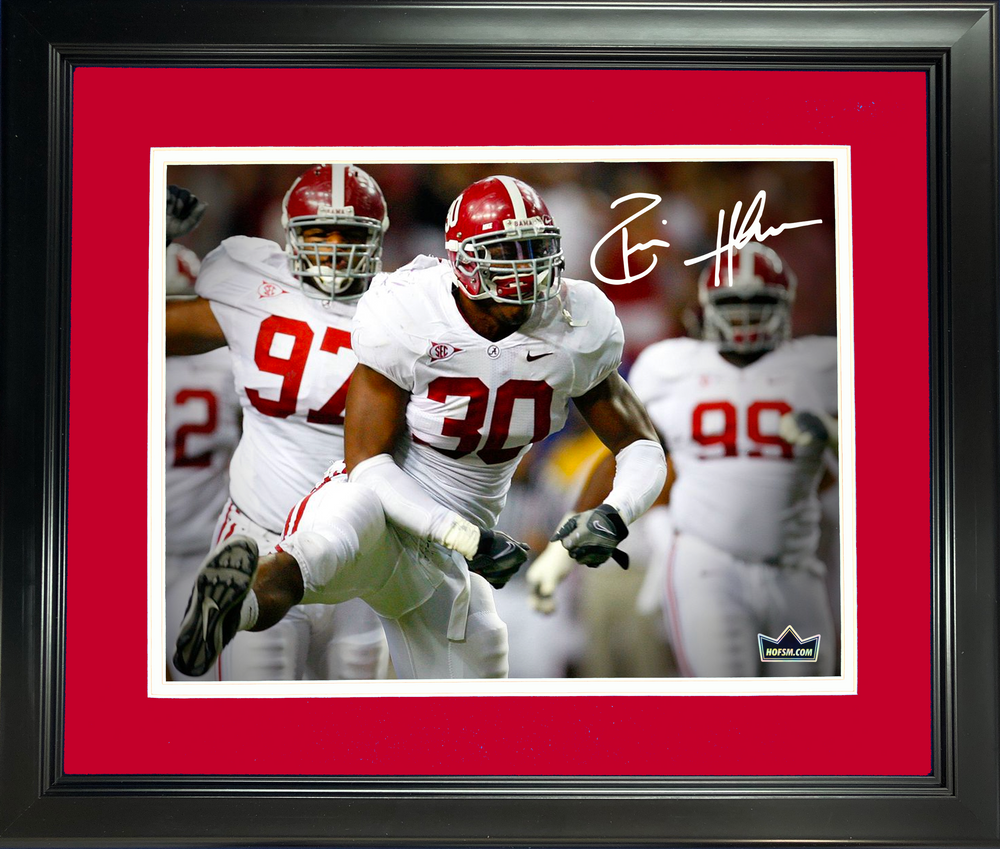 Framed Dont'a Hightower Facsimile Laser Engraved Signature Auto Alabama Crimson Tide 11"x14" College Football Photo HOFSM Holo (ONLINE ORDER ONLY)