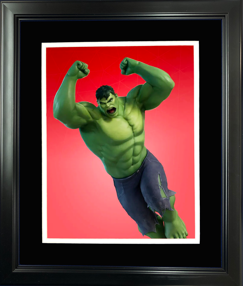 Framed Hulk Marvel Fortnite Skin 11"x14" Video Game Photo (ONLINE ORDER ONLY)