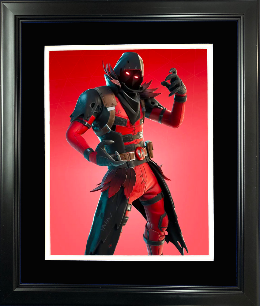 Framed Ravenpool Marvel Fortnite Skin 11"x14"Video Game Photo (ONLINE ORDER ONLY)