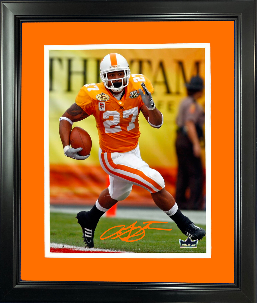 Framed Arian Foster Facsimile Laser Engraved Signature Auto Tennessee Volunteers 11"x14"College Football Photo HOFSM Holo (ONLINE ORDER ONLY)
