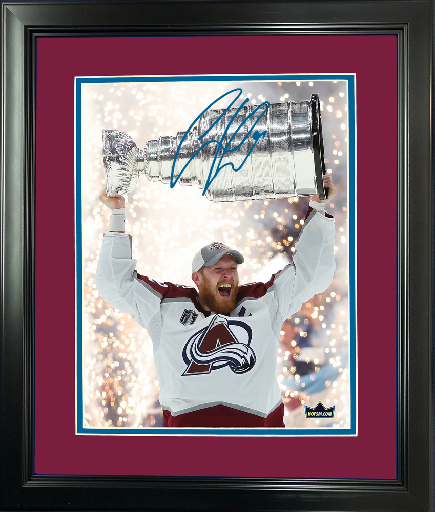 Framed Gabriel Landeskog Facsimile Laser Engraved Signature Auto 11"x14" Hockey Photo HOFSM Holo (ONLINE ORDER ONLY)