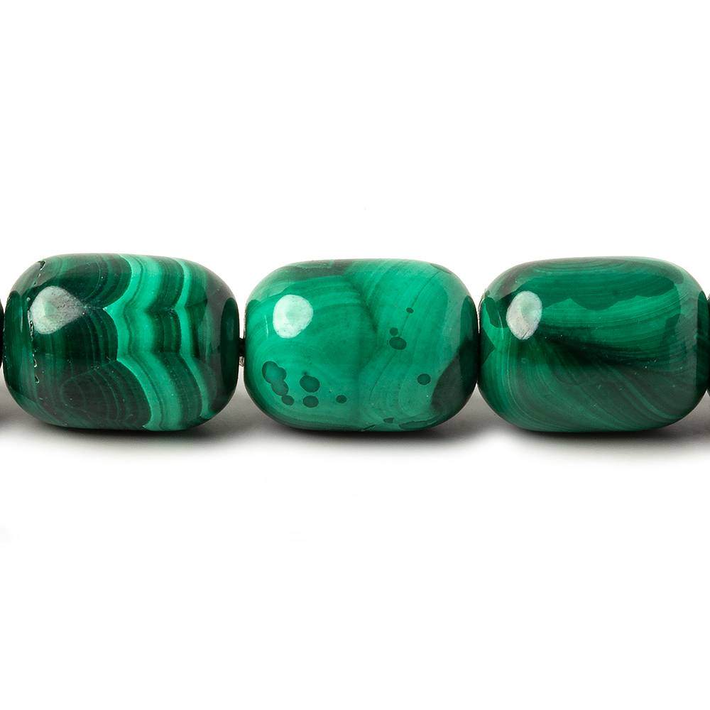 12x16mm Malachite plain cylinder tube beads 15.5 inch 25 pieces (ONLINE ORDER ONLY)