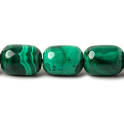 12x16mm Malachite plain cylinder tube beads 15.5 inch 25 pieces (ONLINE ORDER ONLY)