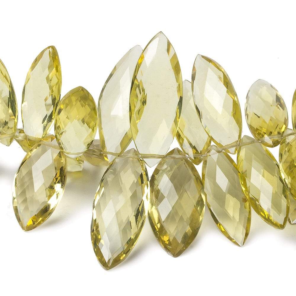 12x5-25x10mm Lemon Quartz Top Drill Faceted Marquise 8.5 inch 65 Beads AAA Grade (ONLINE ORDER ONLY)